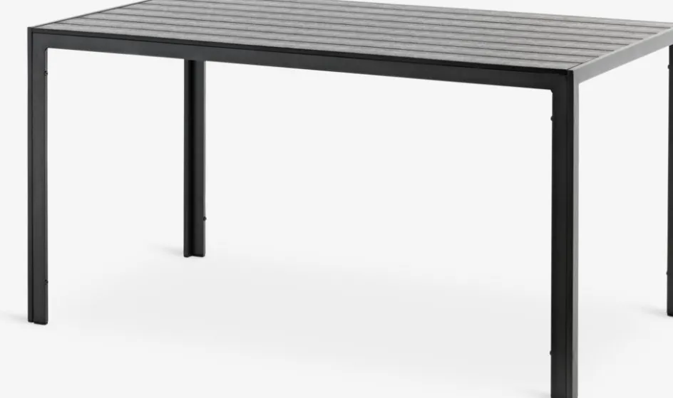 JERSORE + LEKNESJERSORE L140 table + 4 LEKNES chaises noir-JYSK New