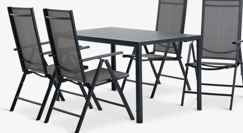 JERSORE + MELLBYJERSORE L140 table + 4 MELLBY chaises noir-JYSK Sale