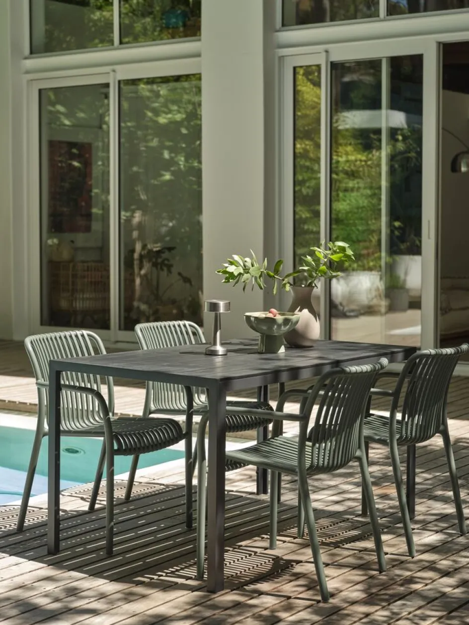 JERSORETable de jardin JERSORE l80xL140 noir-JYSK