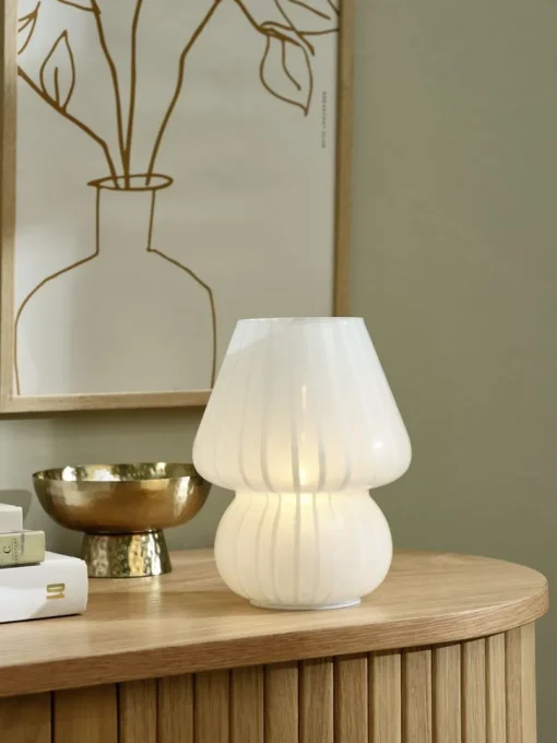 JONNYLampe à piles JONNY Ø15xH18cm a/minuterie blanc-JYSK Online