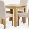 JUNGEN + TUREBYJUNGEN L80/160 table colo. chêne + 4 TUREBY chaises beige-JYSK Discount