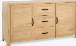 JUNGENBuffet JUNGEN 2 portes 3 tiroirs coloris chêne-JYSK Discount