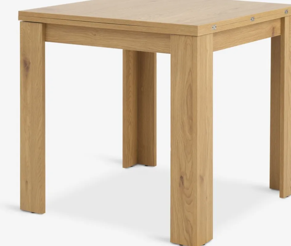 JUNGENTable JUNGEN 80x80/160 coloris chêne-JYSK Online