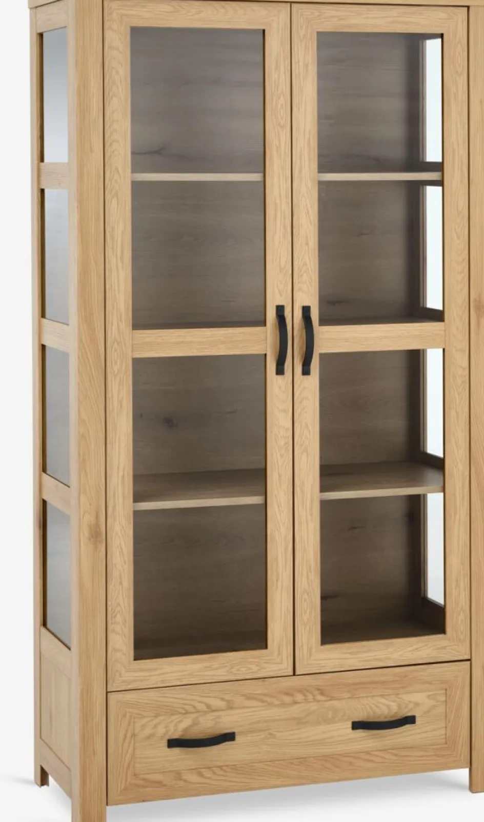 JUNGENVitrine JUNGEN 2 portes 1 tiroir coloris chêne chaud-JYSK Best