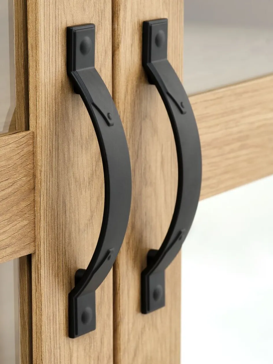 JUNGENVitrine JUNGEN 2 portes 1 tiroir coloris chêne chaud-JYSK Best