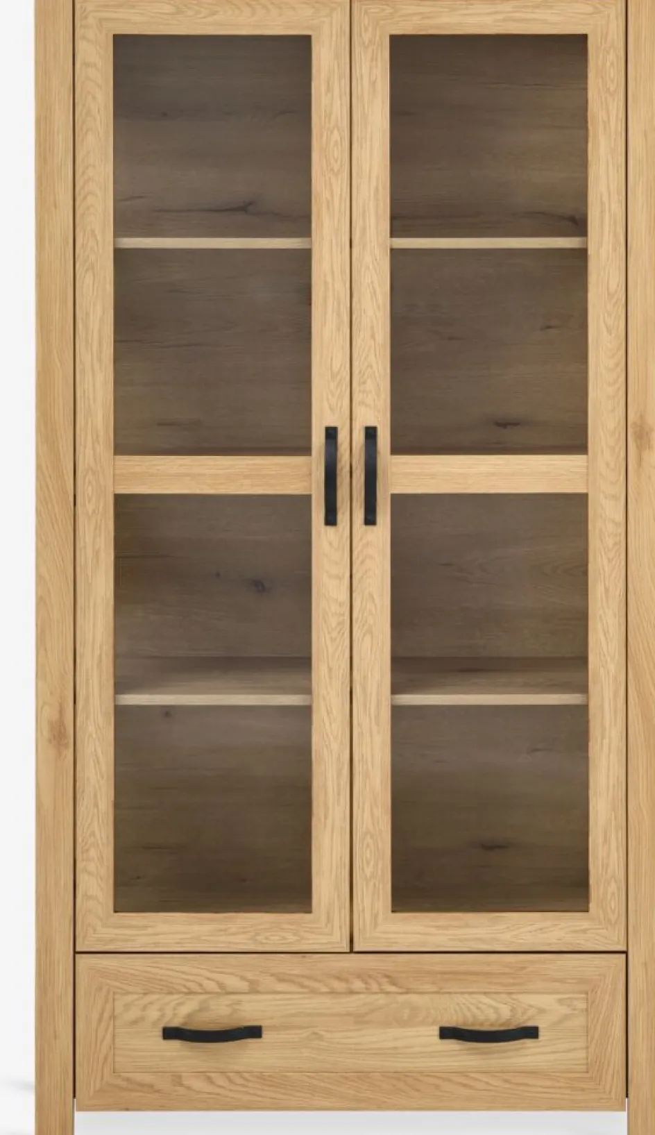 JUNGENVitrine JUNGEN 2 portes 1 tiroir coloris chêne chaud-JYSK Best