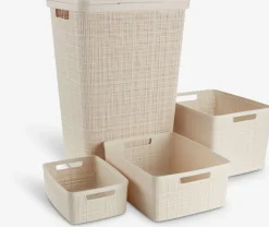 JUTEPanier JUTE 12L plastique blanc cassé-JYSK