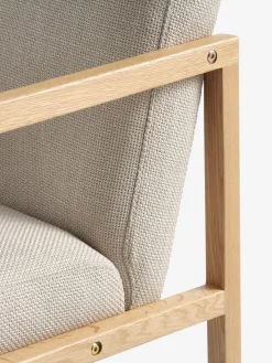 KALUNDBORGFauteuil KALUNDBORG tissu sable/chêne naturel-Royal Oak Sale
