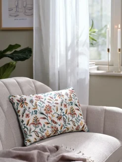 KAMILLECoussin KAMILLE 35x50 blanc/pétrole-JYSK