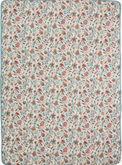 KAMILLECouverture matelassée KAMILLE 140x200 blanc/pétrole-JYSK