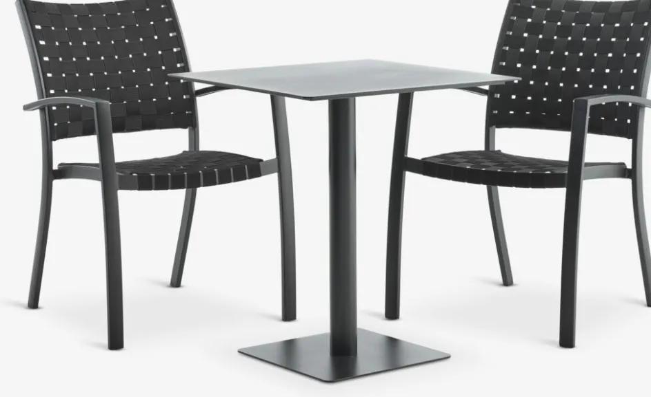 KAPPRUET + GLOMFJORDKAPPRUET L65 table + 2 GLOMFJORD chaises noir-JYSK Sale