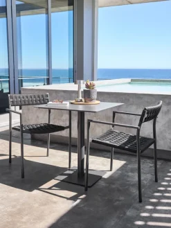 KAPPRUET + TRILLEVALLENKAPPRUET L65 table + 2 TRILLEVALLEN chaises noir-JYSK