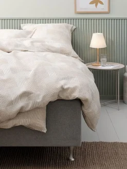 KARIPlusParure de lit Seersucker KARI 240x220 sable-JYSK Online