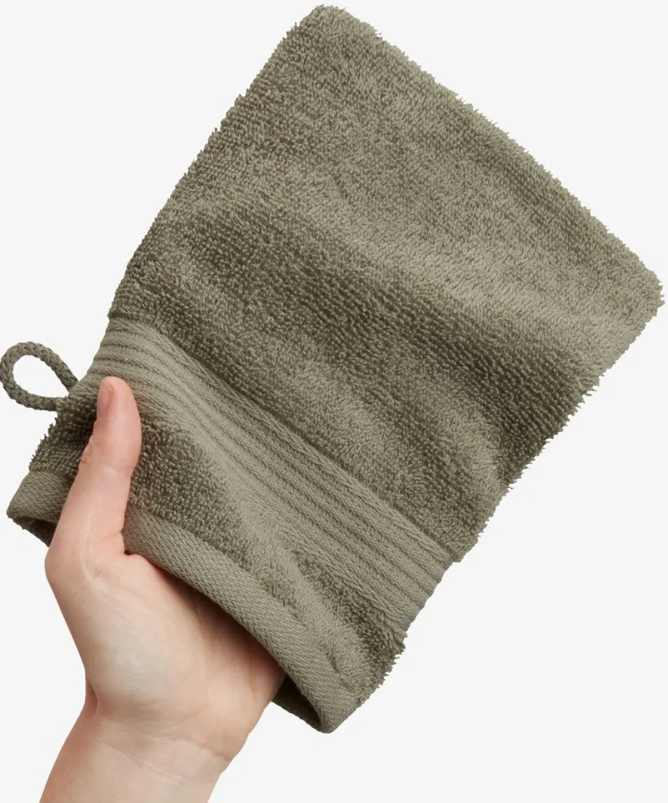 KARLSTADGoldGant de toilette KARLSTAD 15x21 olive-KRONBORG