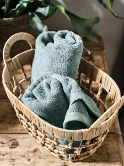 KARLSTADGoldServiette de toilette KARLSTAD 50x100 pétrole-KRONBORG Hot