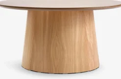 KLIPLEVTable basse KLIPLEV Ø80 coloris chêne naturel-Royal Oak