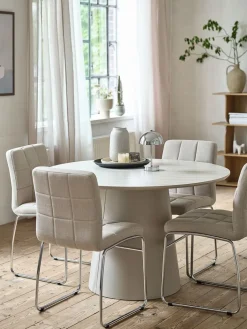 KLIPLEVTable KLIPLEV Ø120 coloris travertin/beige-JYSK New