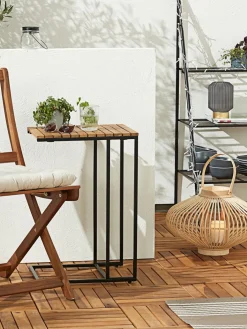 KNEKKANDDalle de terrasse KNEKKAND l30xL30 bois naturel 9pcs/lot-JYSK Hot