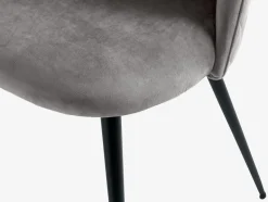 KOKKEDALChaise KOKKEDAL velours gris/noir-JYSK Online