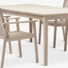 KOLLEN + RADSTEDKOLLEN L205 table + 4 RADSTED chaises acacia-JYSK New