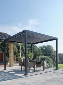 KONGEMOSEPergola KONGEMOSE l3xL3xH2,36m noir-JYSK Best