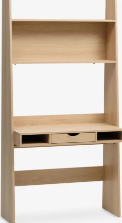 KRARUPBureau KRARUP 2 tablettes 95x185 coloris chêne naturel-JYSK Online