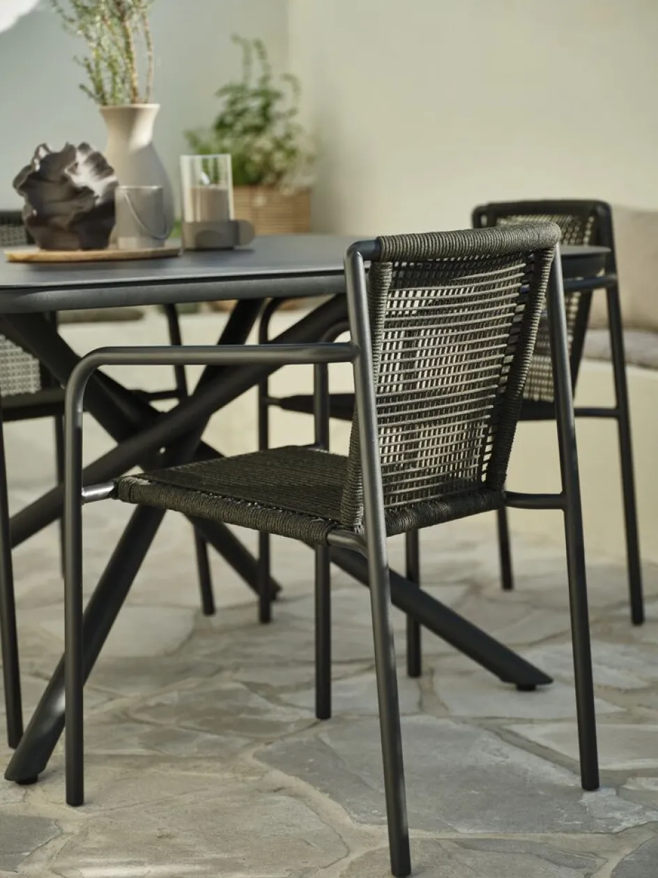 KRISTIANSTADChaise empilable KRISTIANSTAD vert foncé-JYSK