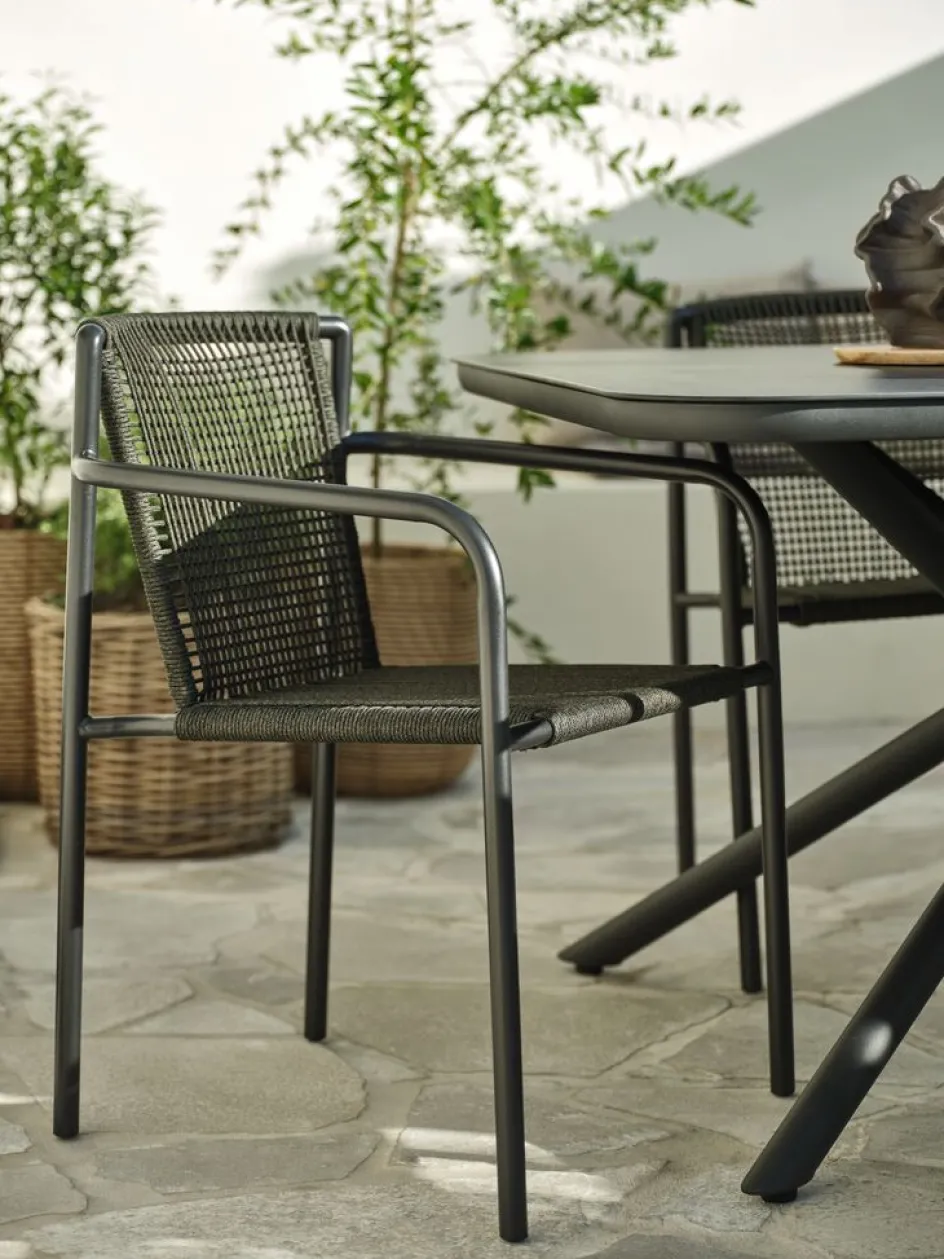 KRISTIANSTADChaise empilable KRISTIANSTAD vert foncé-JYSK