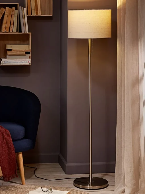 KRISTOFLampadaire KRISTOF H145cm acier brossé-JYSK