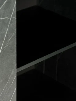 KRONDALBuffet KRONDAL 3 portes noir/imitation marbre-JYSK Discount