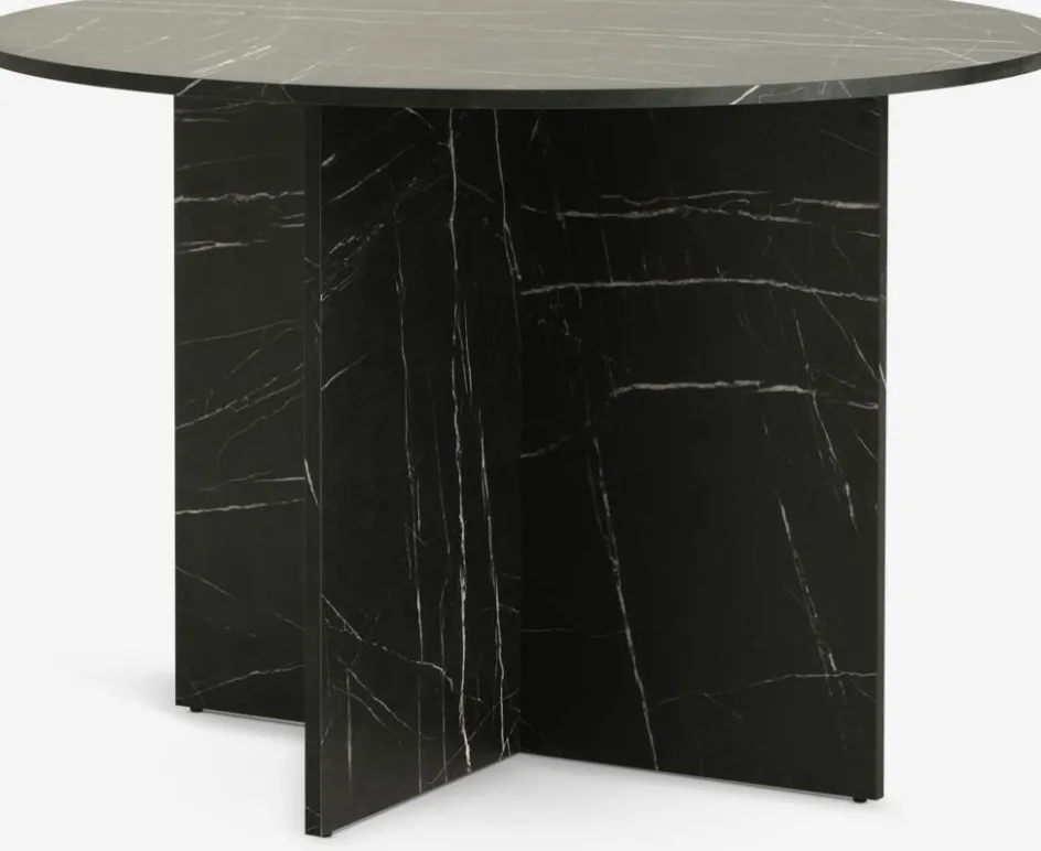 KRONDALTable KRONDAL Ø110 imitation marbre noir-JYSK Hot