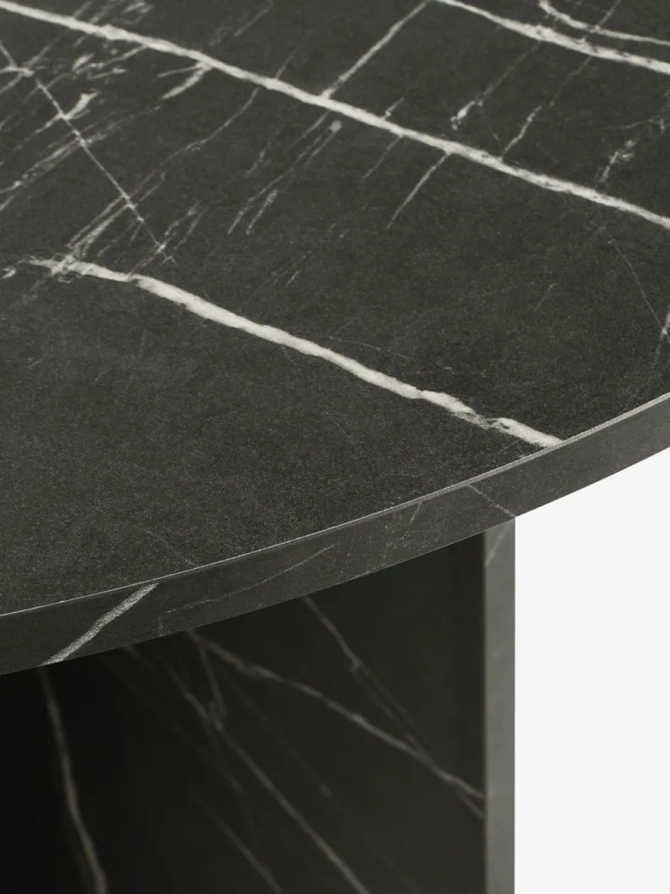 KRONDALTable KRONDAL Ø110 imitation marbre noir-JYSK Hot