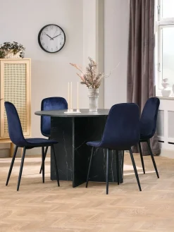 KRONDALTable KRONDAL Ø110 imitation marbre noir-JYSK Hot