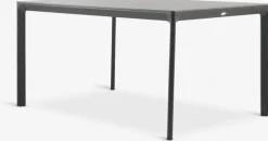 KUMLA + HEMSEDALKUMLA L150 table gris + 4 HEMSEDAL chaises noir-JUTLANDIA Best