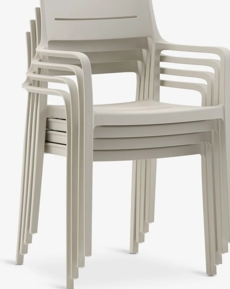 KUMLA + INGSTRUPKUMLA L200 table + 4 INGSTRUP chaises beige-JYSK Clearance