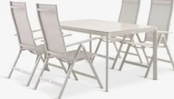 KUMLA + LOMMAKUMLA L150 table + 4 LOMMA chaises beige-JUTLANDIA Online