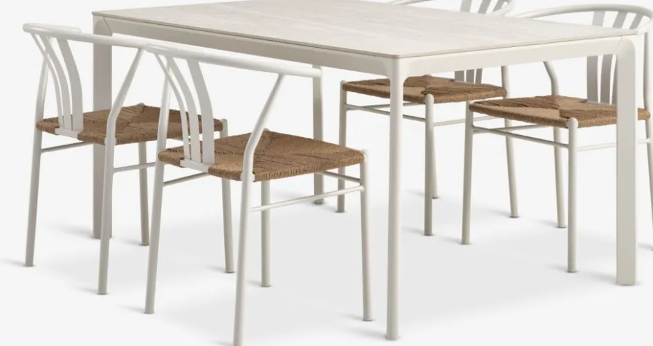 KUMLA + TAGMARKKUMLA L150 table + 4 TAGMARK chaiess-JUTLANDIA Clearance