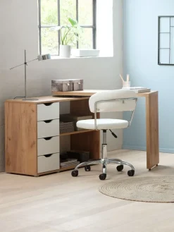 LANGAGERBureau LANGAGER 41-107x107-165 coloris chêne naturel-JYSK Best