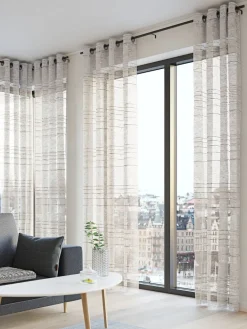 LANGELANDRideau LANGELAND 1x140x300 aspect lin beige-JYSK Clearance