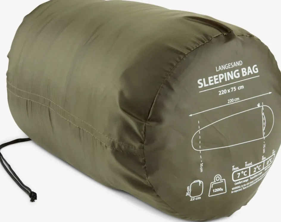 LANGESANDSac de couchage LANGESAND l75xL220 kaki-JYSK Outlet