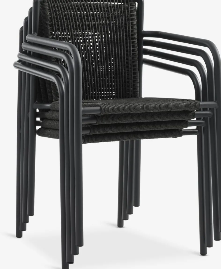 LANGET + KRISTIANSTADLANGET L207 table noir + 4 KRISTIANSTAD chaises vert-JYSK Sale