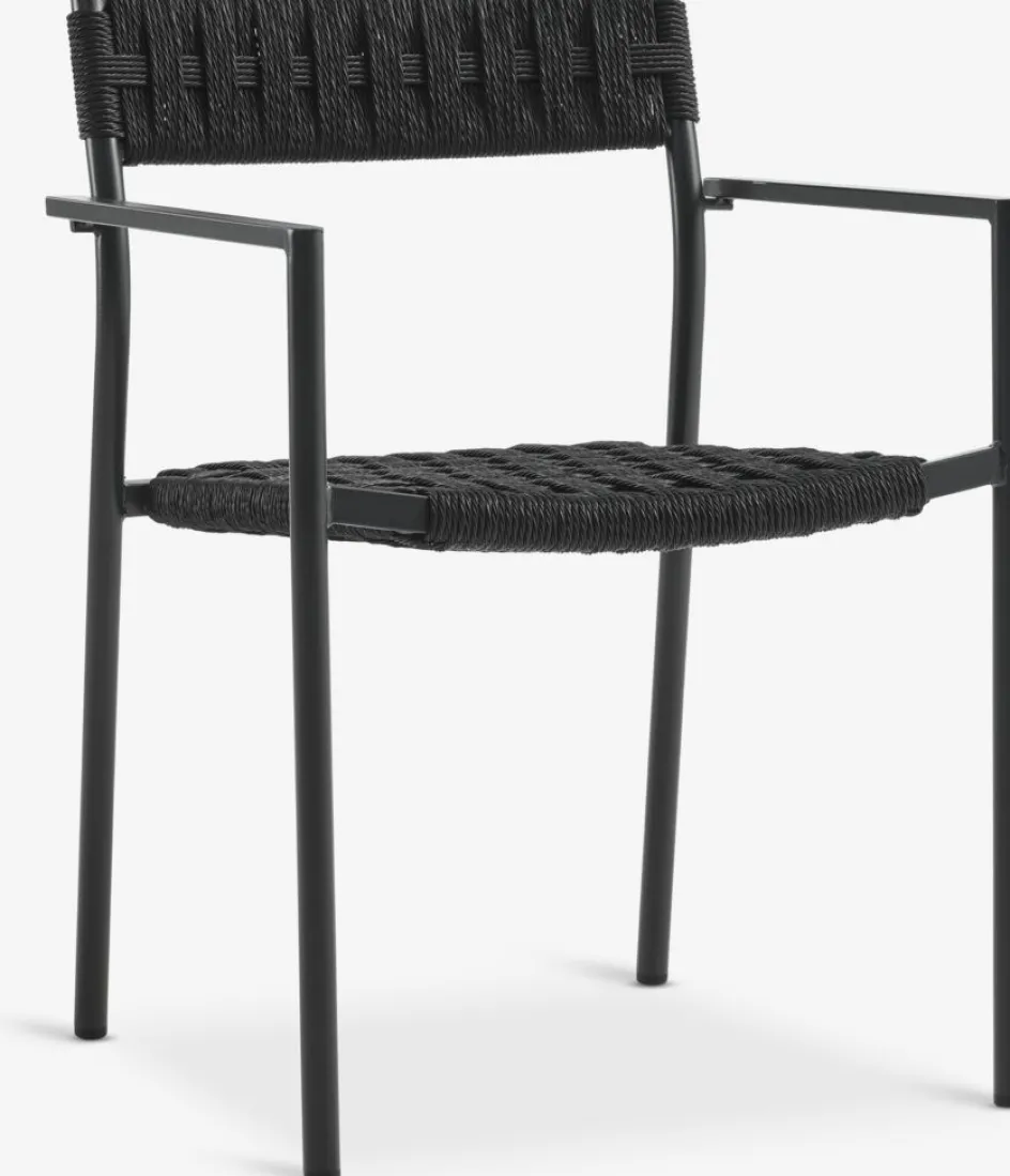 LANGET + TRILLEVALLENLANGET L207 table + 4 TRILLEVALLEN chaises noir-JYSK Discount