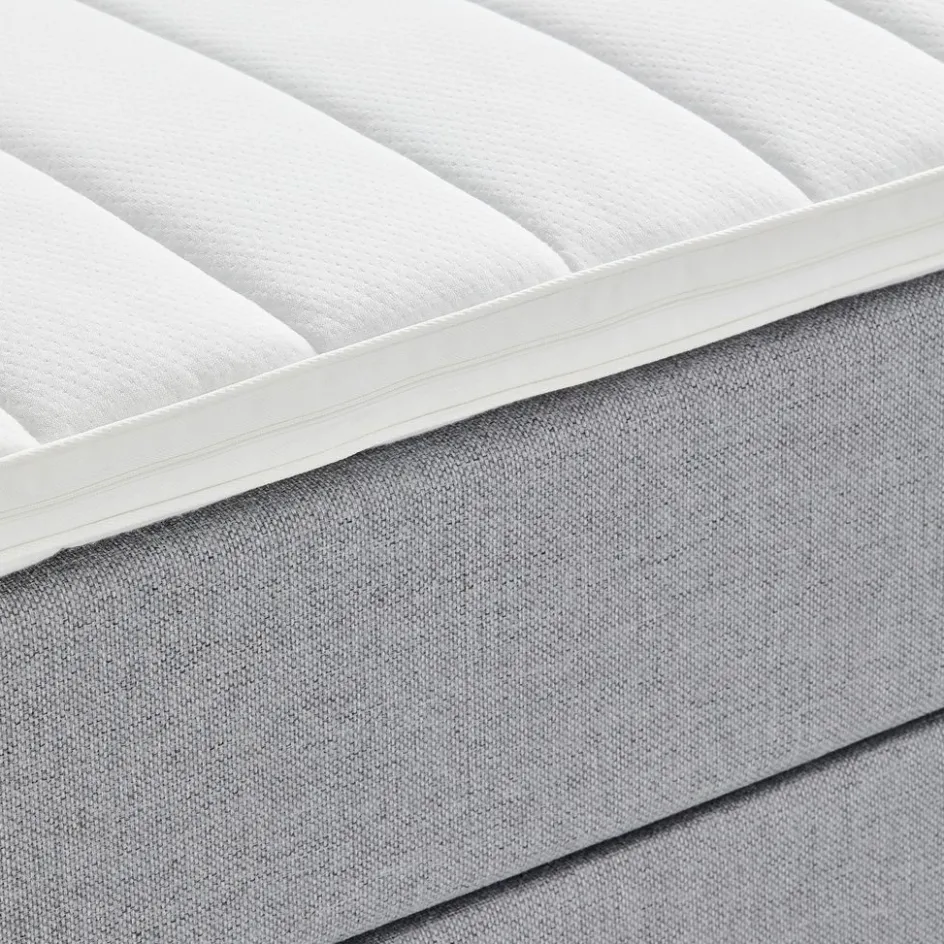 LEIRKUPBasicLit sommier tapissier 140x200cm LEIRKUP Gris-23 Mou-JYSK Discount