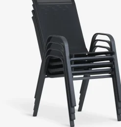 LEKNESChaise empilable LEKNES noir-JYSK Clearance