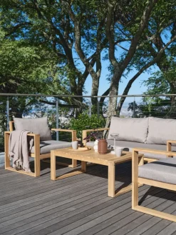 LILLEHOLMEnsemble lounge LILLEHOLM 4,5 personnes teck-JUTLANDIA Discount
