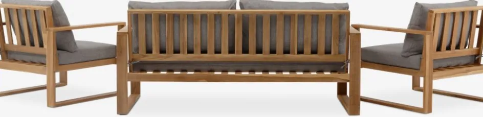 LILLEHOLMEnsemble lounge LILLEHOLM 4,5 personnes teck-JUTLANDIA Discount