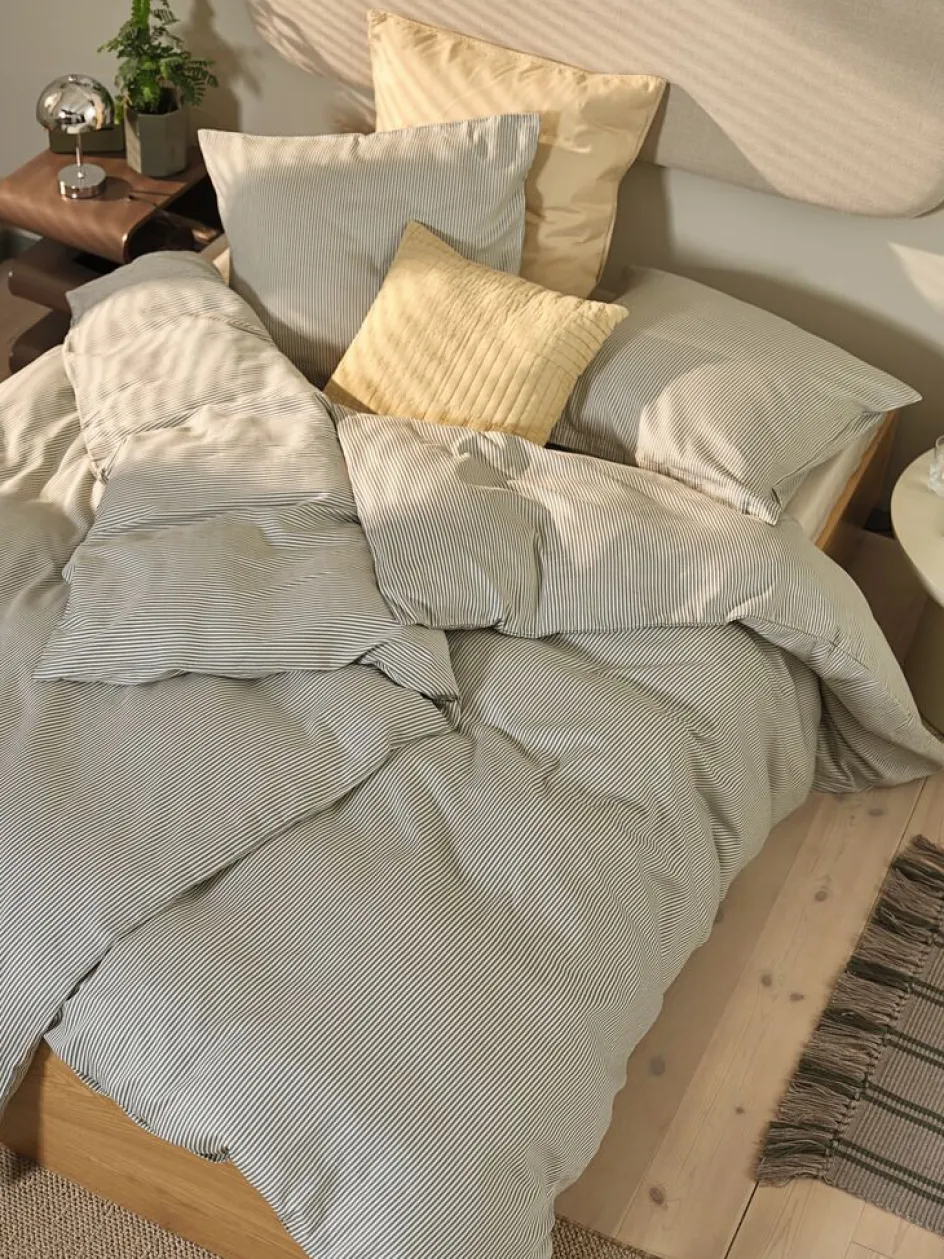 LILLYPlusParure de lit en satin LILLY 240x220 bleu-JYSK Online