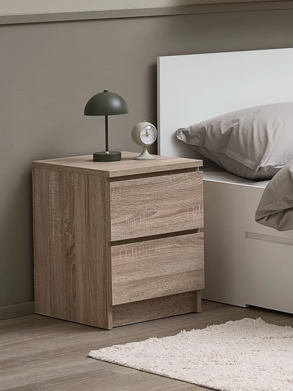 LIMFJORDENTable de nuit LIMFJORDEN 2 tiroirs coloris-JYSK Hot