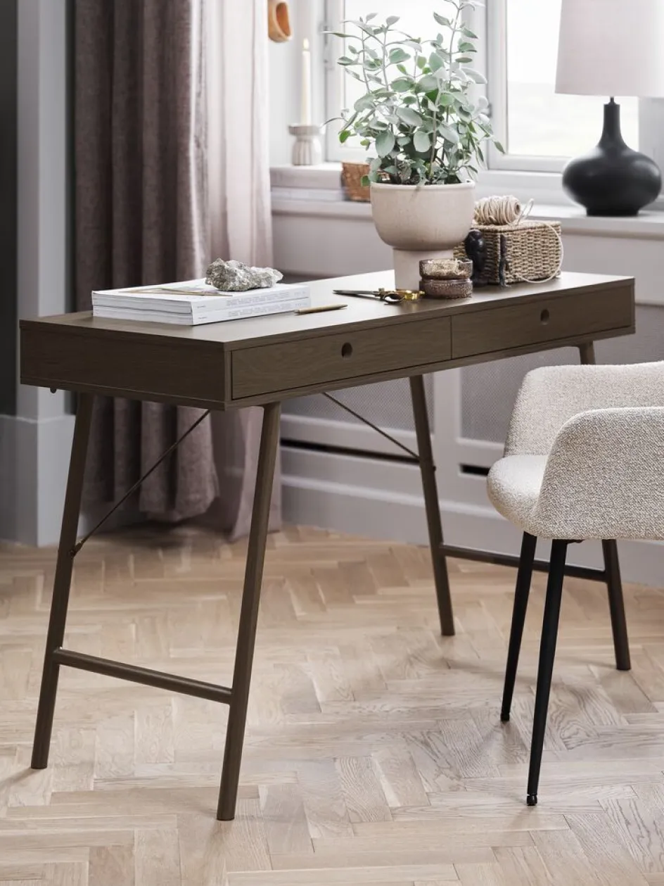 LINDVEDBureau LINDVED 48x120 2 tiroirs coloris-JYSK