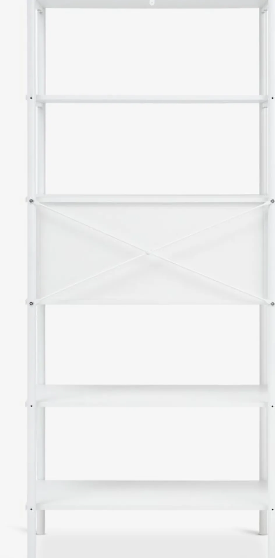 LINDVEDÉtagère LINDVED 6 tablettes 2 portes blanc-JYSK